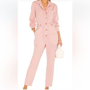 Veronica Beard Wren Boiler Jumpsuit In Rosewood Size XS.